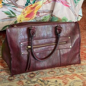 Burgundy Aldo Tote Handbag
